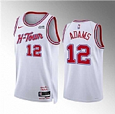 Men's Houston Rockets #12 Steven Adams White 2023-24 City Edition Stitched Jersey Dzhi,baseball caps,new era cap wholesale,wholesale hats